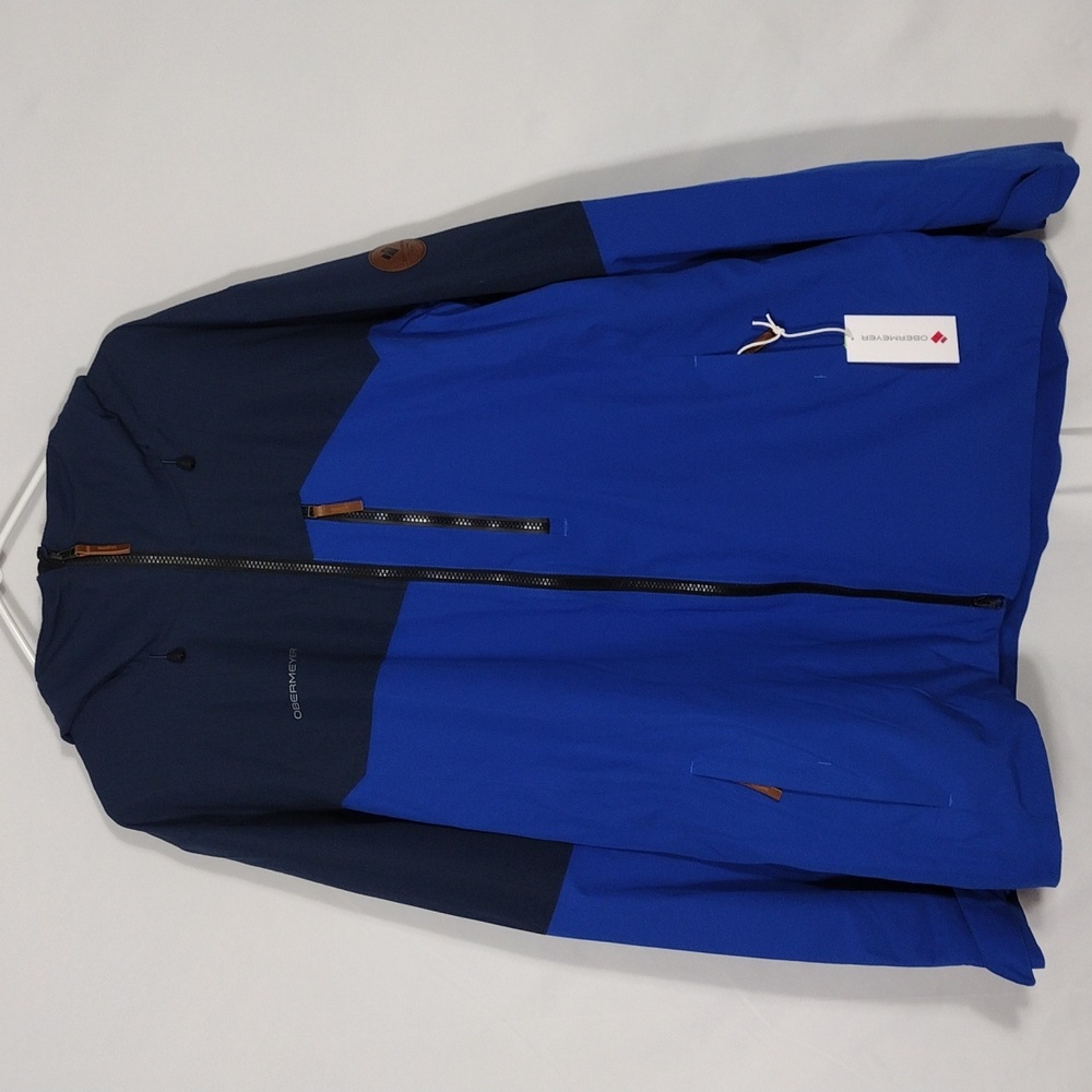 NWT Obermeyer Men's Two-Tone Blue Stellar Chandler Shell Jacket Size XL